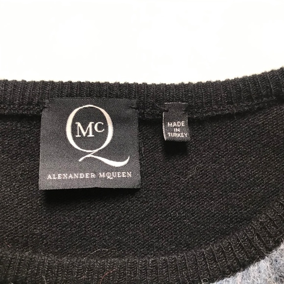 McQ Alexander McQueen Plaid Front Mohair Sweater ASO several TV shows - Picture 9 of 10